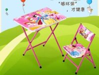 Bộ bàn ghế học tập gấp gọn cho bé