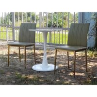 bộ bàn ghế inox