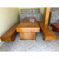 Bộ bàn ghế K3 gỗ cẩm vàng nam phi đóng hộp
