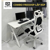 bộ bàn ghế làm việc free ship lắp tận nơi