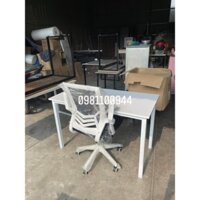 bộ bàn ghế làm việc màu trắng