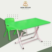 Bộ bàn ghế mầm non nhựa đúc Gem Decor