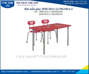 Bộ bàn ghế mẫu giáo Hòa Phát BMG102A-2+GMG102A-2