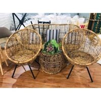 bộ bàn ghế mây nhựa giả mây-bàn ghế ban công- sàn sân vườn