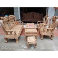 Bộ Bàn Ghế Minh Đào Gỗ Mun Hoa nam phi
