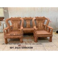 bộ bàn ghế minh quốc triện gỗ hương đá tay 12