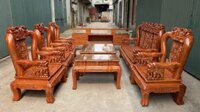 Bộ bàn ghế Minh quốc voi chiến 10 món gỗ hương đá hàng vip (Chú Nghiệp, Thanh Hóa)