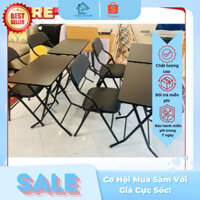 Bộ bàn ghế mở lớp học cao 70cm, mặt bàn 40x60cm, thiết kế hiện đại, tiện dụng cho không gian học tập.