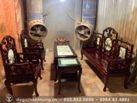 Bộ bàn ghế Mỏ Móc gỗ gụ – anh Giang (Hải Phòng)