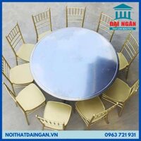 Bộ bàn ghế nhà hàng inox 430