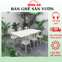 Bộ Bàn Ghế Nhôm Đúc D150  🔴 Chất Liệu Cao Cấp, Không Han Gỉ, Oxi Hóa, Dễ Dàng Vệ Sinh, Di Chuyển🔴