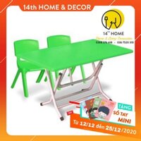 Bộ Bàn Ghế Nhựa Đúc cỡ nhỏ Trẻ Em Mầm Non, Mẫu Giáo - Hàng chuẩn cao cấp