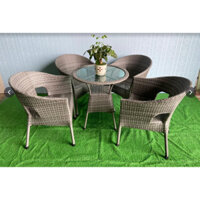 Bộ bàn ghế nhựa giả mây sân vườn ngoài trời khách có nhu cầu liện hệ