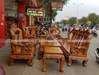 Bộ Bàn Ghế Phòng Khách Gỗ Cẩm Lai Nghê Tay 14 - SL320