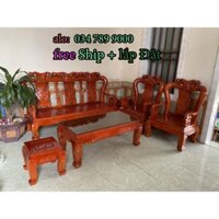 Bộ bàn ghế phòng khách minh quốc đào gỗ Xoan Ta
