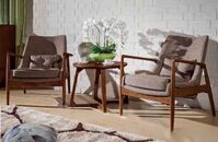 BỘ BÀN GHẾ PHÒNG NGỦ COUNTRY STYLE CGN5G005BG (BÀN TRÒN +2 GHẾ)