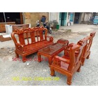 bộ bàn ghế quốc đào gỗ xoan ta 6 món tay 10