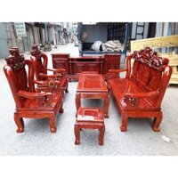 Bộ Bàn Ghế Rồng Đỉnh Gỗ Xà Cừ Tay 10