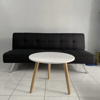 Bộ Bàn Ghế Salon Giường Nằm - Sofa Bed Cao Cấp Màu Đen Huyền Bí
