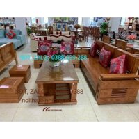 Bộ bàn ghế salon góc salon sang trọng