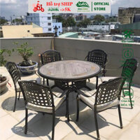 Bộ Bàn Ghế Sân Vườn Mặt Đá ND-D120 - HEALHOMES