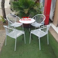 Bộ bàn ghế sắt coffee coca