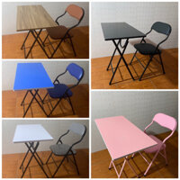 BỘ BÀN GHẾ SINH VIÊN GÍA RẺ, BỘ BÀN GHẾ GẤP GỌN GÀNG TIỆN LỢI( BÀN 80x40x73 MDF 1,5cm+ GHẾ)