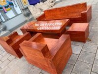 Bộ bàn ghế sôfa đối gỗ hương đá hàng hộp đẹp dày dặn