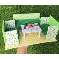 Bộ bàn ghế sofa handmade cho búp bê