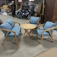 Bộ bàn ghế Sofa Katana (Sofa gỗ 3 ghế và 1 bàn trà)