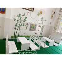 bộ bàn ghế sofa ngồi bệt quán mỳ cay trà sữa