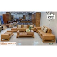 Bộ bàn ghế sofa, salon 2 văng gỗ gõ đỏ M02 hàng giá xưởng, miễn phí giao hàng, lắp đặt tại Hồ Chí Minh