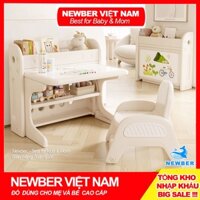 Bộ Bàn Ghế Thông Minh Kết Hợp Ngăn Sách Tiện Lợi Newber, Bộ Bàn Ghế vẽ Cho Bé Gấp Gọn