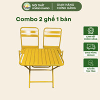 Bộ bàn ghế trà sữa ngoài trời, combo 2 ghế 1 bàn , bàn ghế dã ngoại
