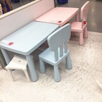 Bộ Bàn Ghế Trẻ Em Mẫu Giáo Kangcheng IKEA Bàn Ghế Nhựa Bàn Học Em Bé Bàn Đồ Chơi Trẻ Em