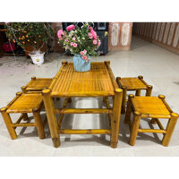 Bộ bàn ghế tre tự nhiên