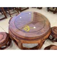 Bộ bàn ghế trống 7 món gỗ cẩm lai