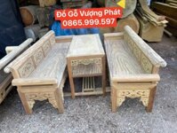 Bộ bàn ghế Trường Kỷ gỗ Gụ hàng lựa tuyển chọn gỗ chọn vân Loại 1