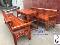 Bộ bàn ghế Trường Kỷ gỗ Gụ