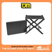 Bộ Bàn ghế xếp đa năng 2 trong 1 TJM Folding Stool & Table