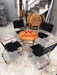 Bộ bàn ghế xếp Inox