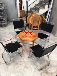 Bộ bàn ghế xếp Inox