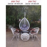 Bộ bàn ghế xích đu cafe đơn giá rẻ