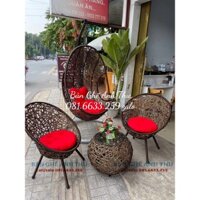 Bộ bàn ghế xích đu thư giãn giá xưởng