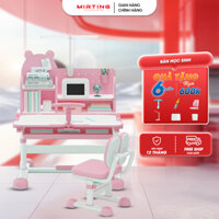 Bộ Bàn Học Chống Gù Cho Bé Mirting ST02 Bàn Học Thông Minh Chống Cận Nâng Hạ Độ Cao (Kèm 6 Quà Tặng)