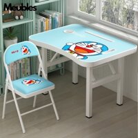 Bộ Bàn Học Gấp Gọn 40x60cm Dành Cho Học Sinh Cấp 1 Nhiều Hình Dễ Thương, Bộ Bàn Ghế Ngồi Học Xếp Gọn