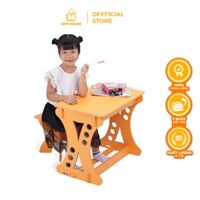 Bộ bàn học kèm ghế cho bé thiết kế đủ màu Tâm House BE01-03