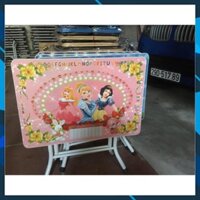 bộ bàn học sinh chân sắt tĩnh điện và ghế mèo