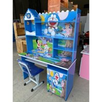 BỘ BÀN HỌC SINH DORAEMON 1MX1M7X45CM CHO BÉ  HỌC TẠI NHÀ