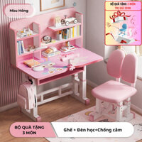 Bộ bàn học sinh thông minh cho bé,bàn học chống gù chống cận nâng hạ độ cao kèm bộ quà 3 món cao cấp- Nội thất Vinhome
